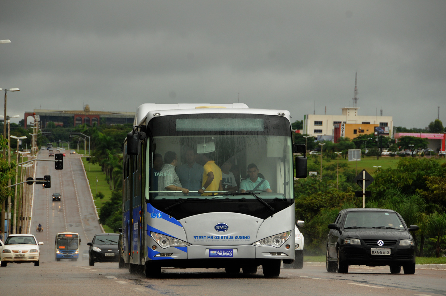 imageEco ônibus percorreu a Avenida Teotônio Segurado