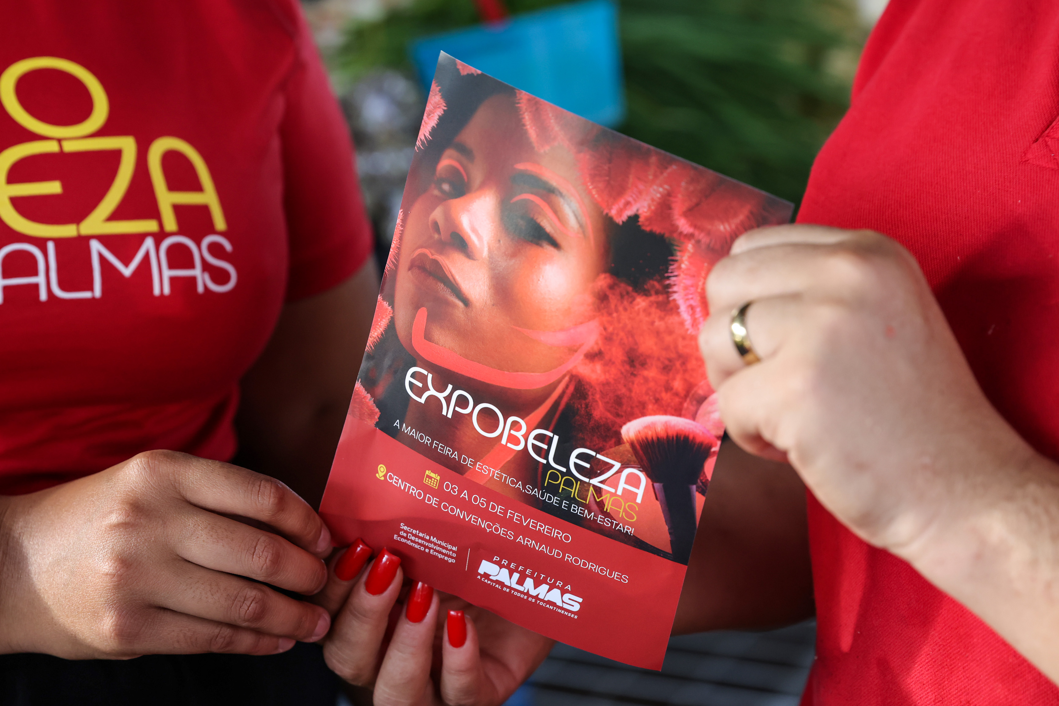 Sedem promove ação de divulgação da 1ª ExpoBeleza Palmas