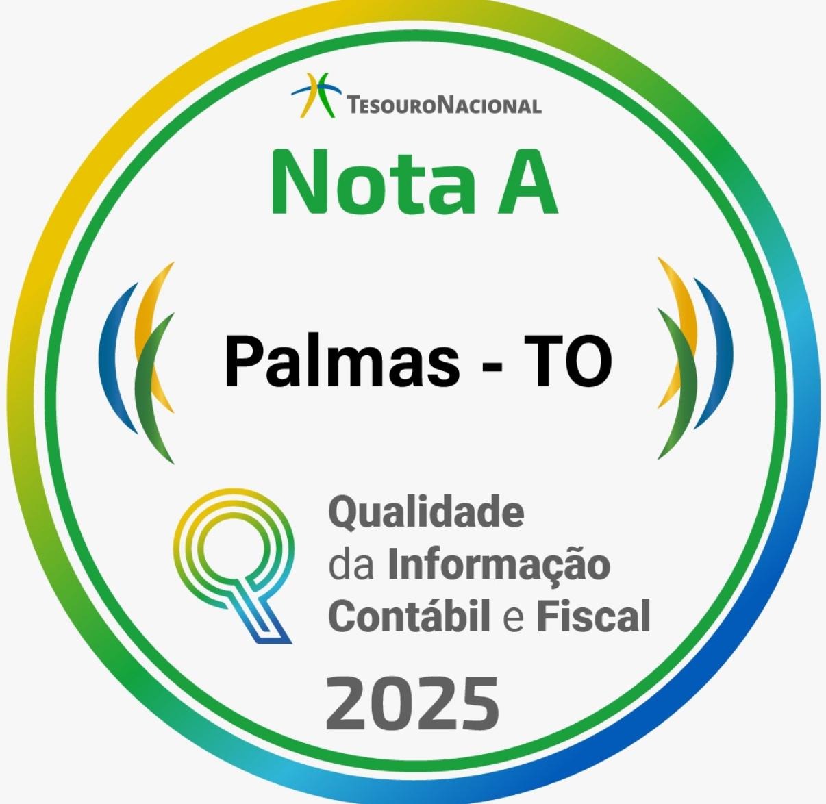 Palmas recebe nota A no lll prêmio de Qualidade da informação Contábil e Fiscal