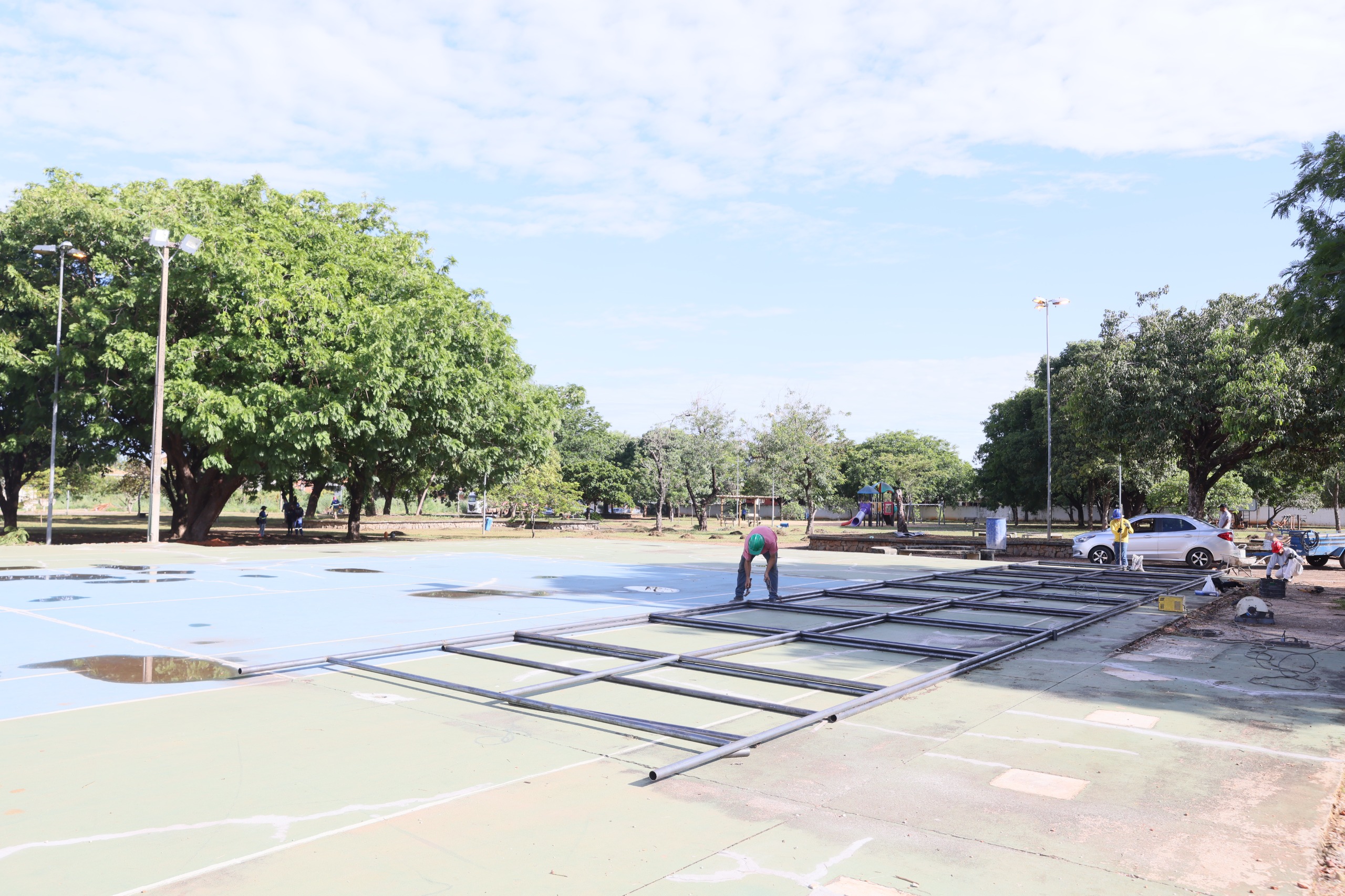 Prefeitura de Palmas inicia nova etapa de reforma de quadras poliesportivas da Capital