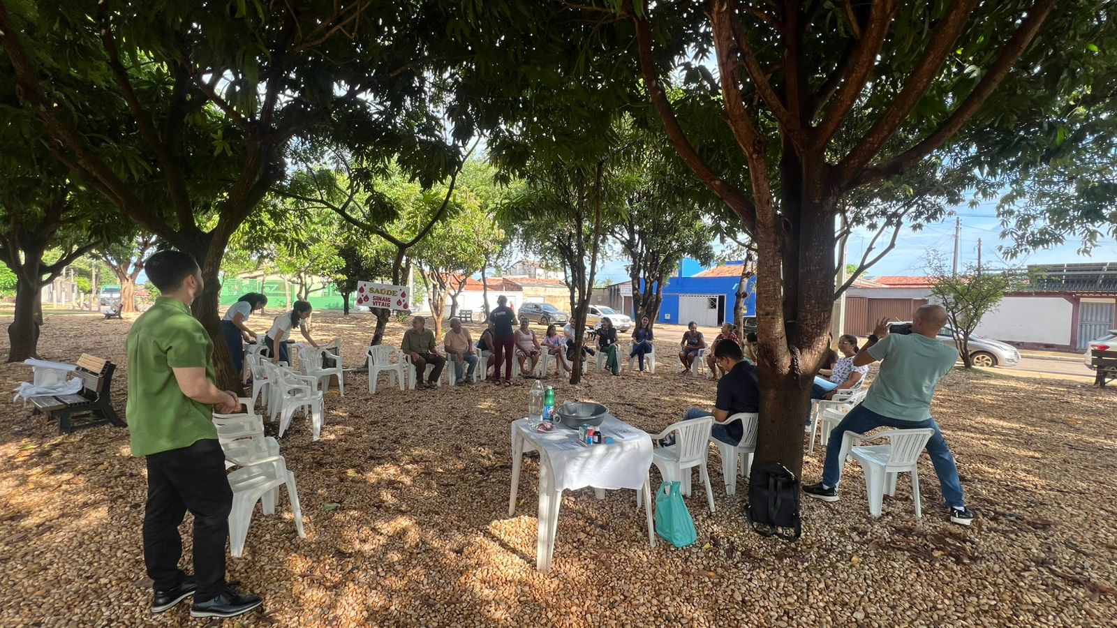 Ações extramuros ampliam acesso à saúde em chácaras e praça na região norte da Capital