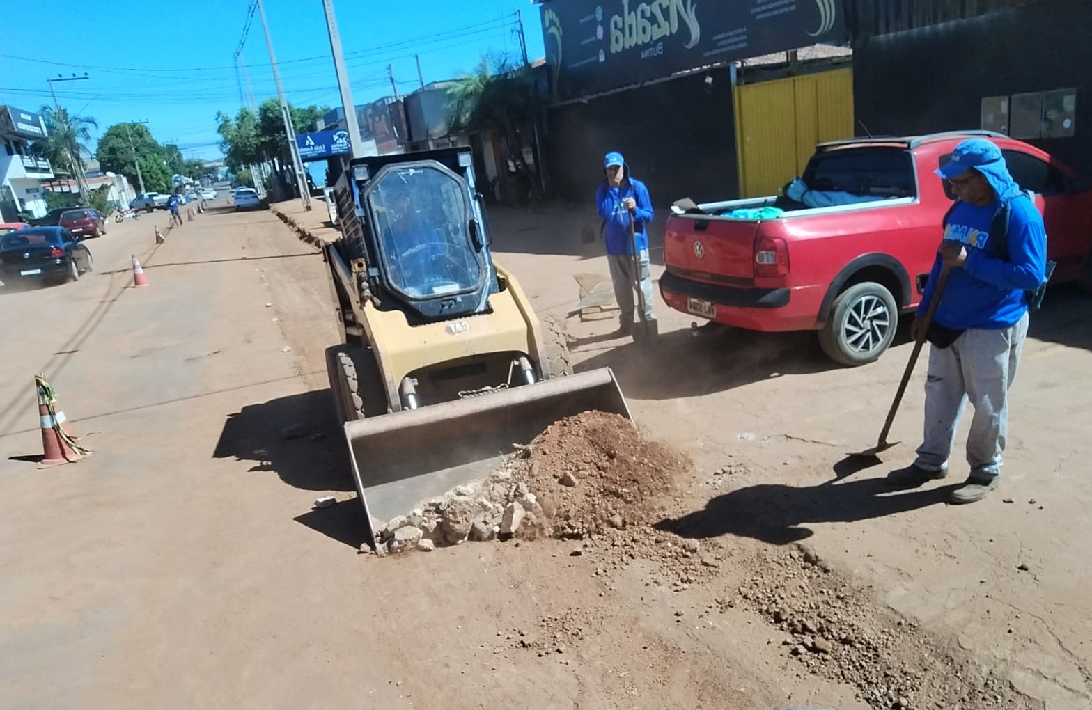 Preparação da base asfáltica para receber o novo pavimento