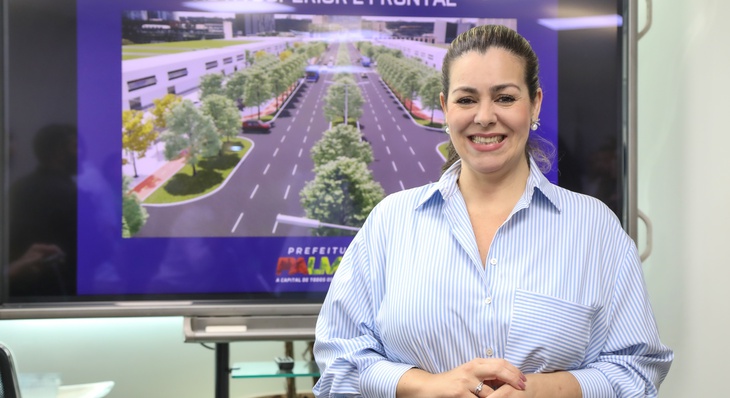 Prefeita Cinthia Ribeiro anunciou melhorias previstas em projeto inédito para a Avenida LO-09 nesta sexta-feira, 18