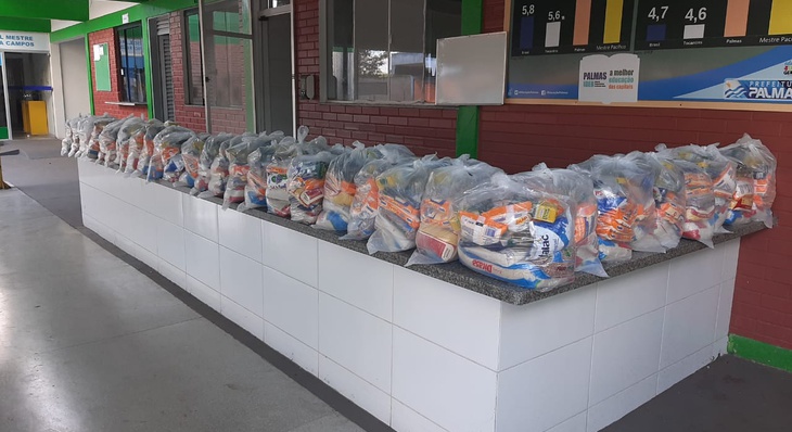 AABB Comunidade beneficia alunos da Escola Municipal Mestre Pacífico com doações de 100 cestas básicas