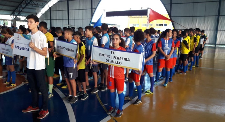 Abertura foi realizada no complexo esportivo da Escola Estadual Professora Elizângela Glória Cardoso