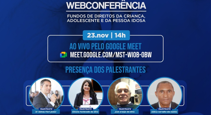 Webconferência será coordenada pelo Conselho Municipal da Pessoa Idosa de Palmas-TO (Comdipi)