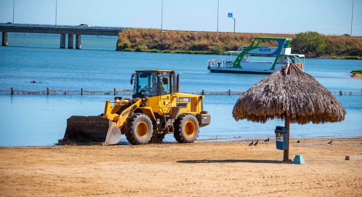 Limpeza de faixa de areia da Graciosa realizada no último dia 06 de julho de 2022