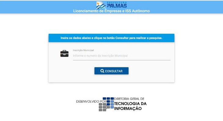 Para retirar os documentos de arrecadação para pagamento dos tributos basta acessar www.palmas.to.gov.br, clicar em Serviço Licenciamento de Empresas e ISS Autônomo 2020