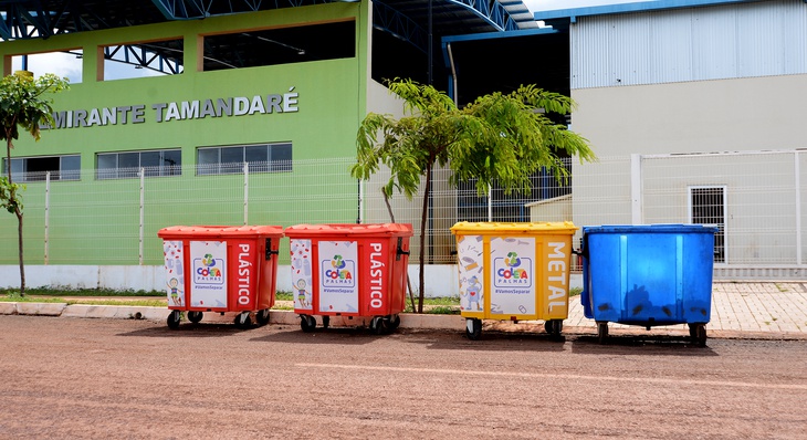 Em 2019 quatro locais receberam ponto de descarte de materiais recicláveis por meio do Coleta Palmas