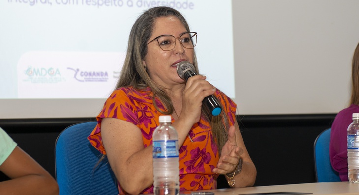 Secretária de Educação, Maria de Fátima Sena também participou da solenidade