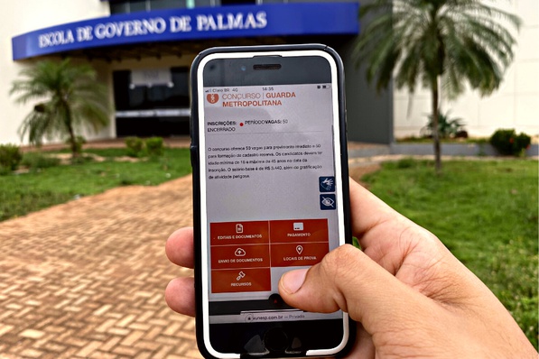 Locais de prova para concurso público da Guarda Metropolitana de Palmas já estão disponíveis no site da banca organizadora Fundação Vunesp