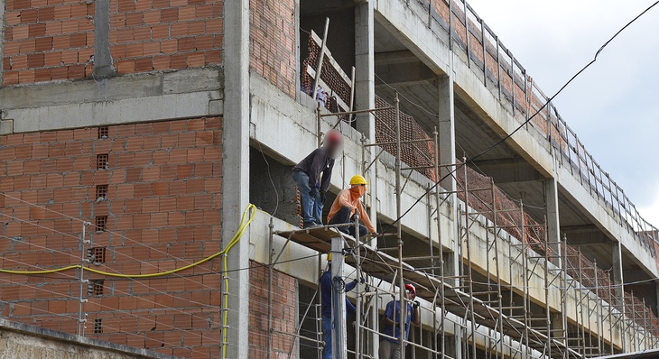 Em crescimento constante, o setor da construção civil é responsável pela criação de 282 novos postos de trabalho