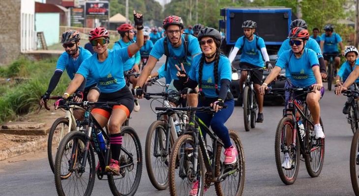 Passeio ciclístico em alusão ao Dia Mundial Sem Carro acontece na região sul da Capital