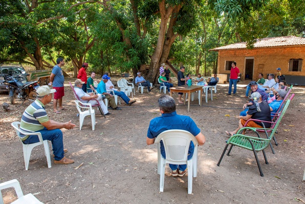 Reunião com os produtores da Associação de Chacareiros do Jaú