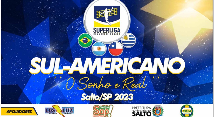 Campeonato vai reunir atletas de quatro países: Brasil, Uruguai, Argentina e Chile