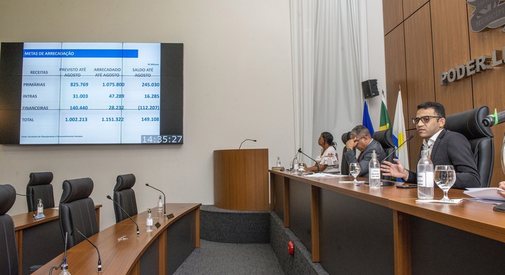 O superintendente de Planejamento e Orçamento da Seplad, José Augusto Rodrigues Júnior, apresentou o relatório do 2º Quadrimestre de 2022