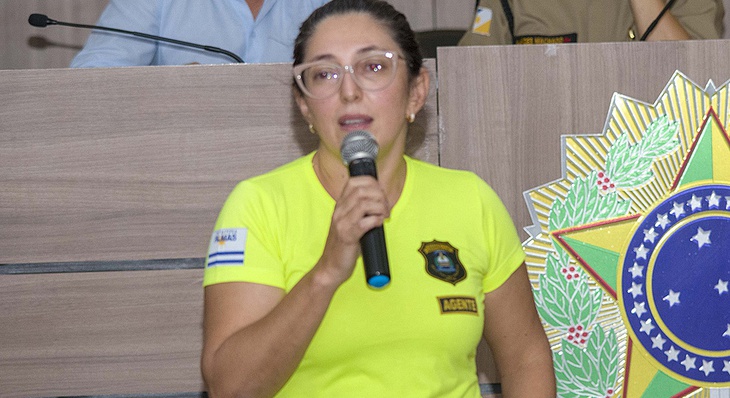 Agente de trânsito de carreira, Valéria oliveira destacou que os trabalhos das equipes são essenciais para a mobilidade municipal