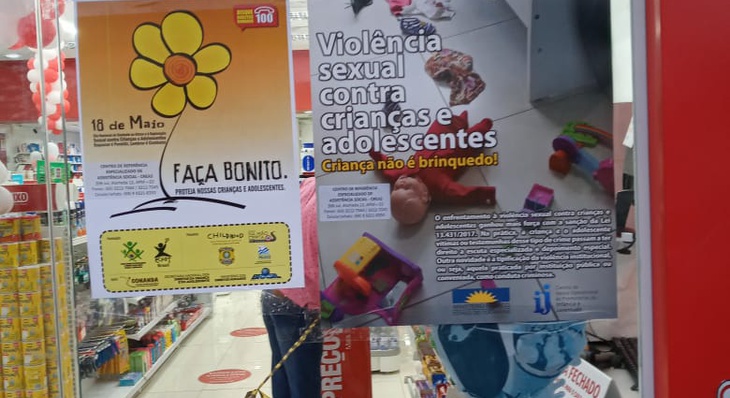Equipes municipais colocaram cartazes em diversos supermercados, farmácias e postos de combustíveis de Palmas