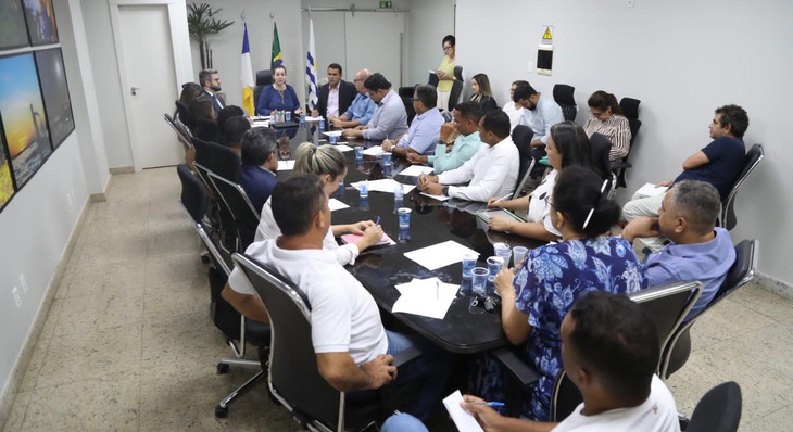 Prefeita de Palmas Cinthia Ribeiro se reúne com vereadores e técnicos da Saúde