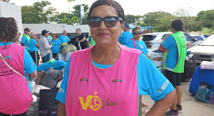Erenita Almeida de Araújo de 63 anos de idade é uma das atletas