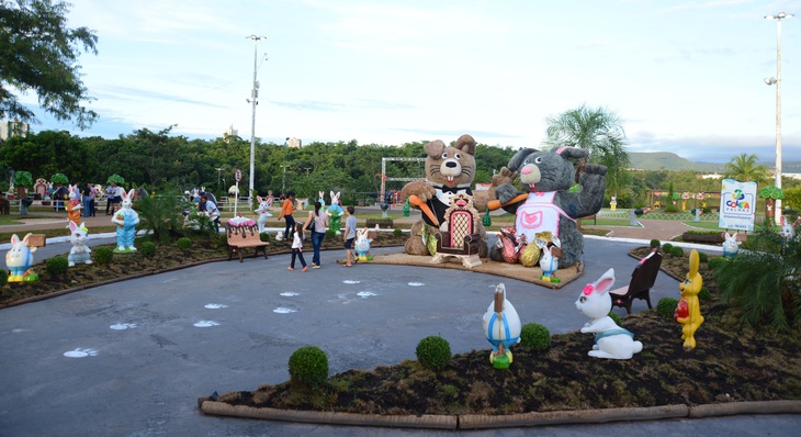 Parque Cesamar está decorado em alusão a Páscoa