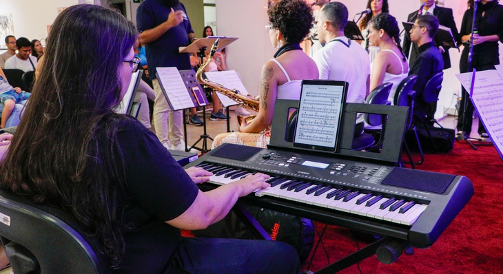Small Band se apresentou na Aula Inaugural do Centro de Criatividade no Espaço Cultural José Gomes Sobrinho