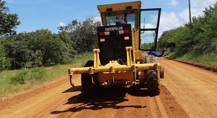 No início da semana foram recuperadas as estradas vicinais no distrito de Buritirana
