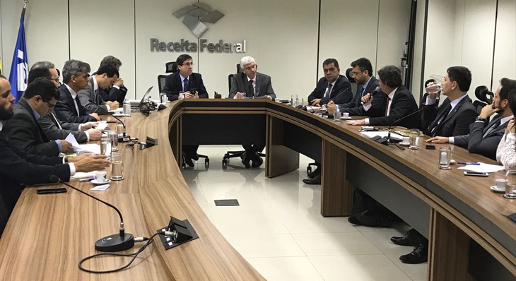 Amastha em Brasília-DF reunido com secretário nacional da Receita Federal