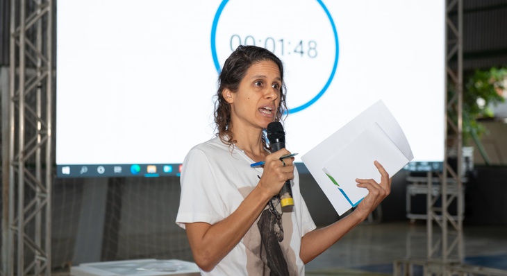 Professora Daniela defendeu ações de proteção das nascentes e combate às queimadas