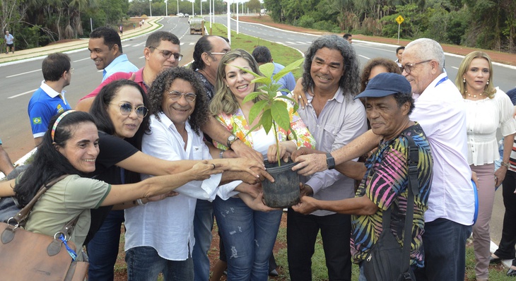  A prefeita plantou um pé de abacate, em homenagem à “turma do abacateiro”, em referência a árvore existente na casa do jornalista Tião Pinheiro, onde J. Bulhões e amigos compunham
