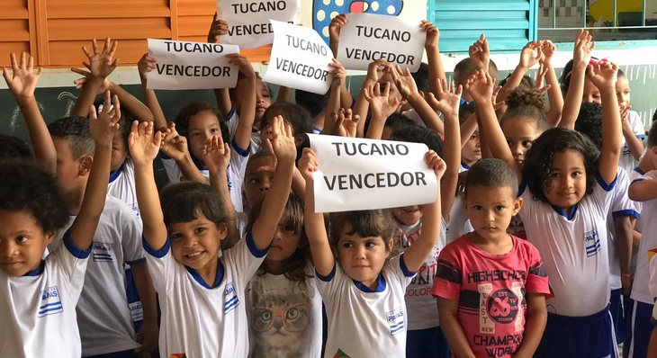 Tucano foi eleito mascote do Cmei Sonho de Criança