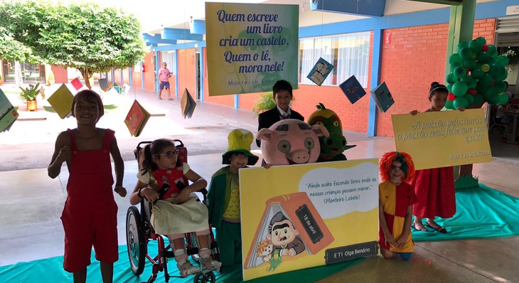 Crianças representaram alguns dos personagens de Monteiro Lobato