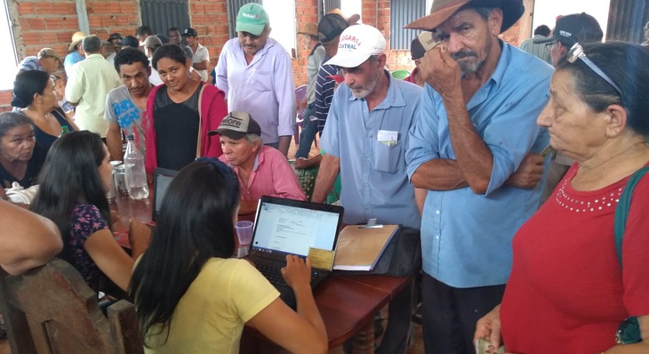 Nesta terça, 08, os técnicos da Seder atenderam os agricultores do Projeto de Assentamento Entre Rios