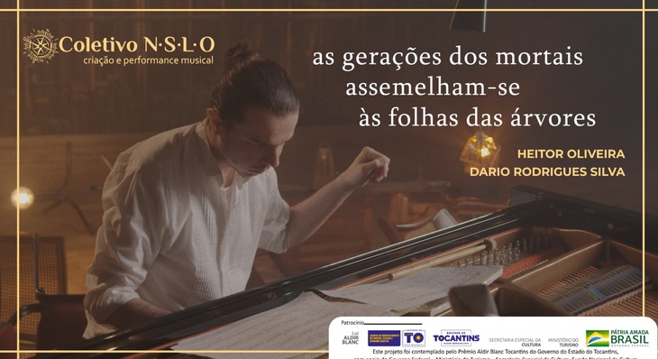 A obra consiste em um sarau para pianista e assistentes com música de Heitor Oliveira e clássicos da literatura mundial