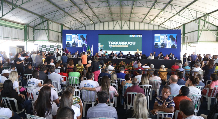 Moradores de Taquaruçu prestigiaram o evento e vivenciaram importantes ações da gestão municipal