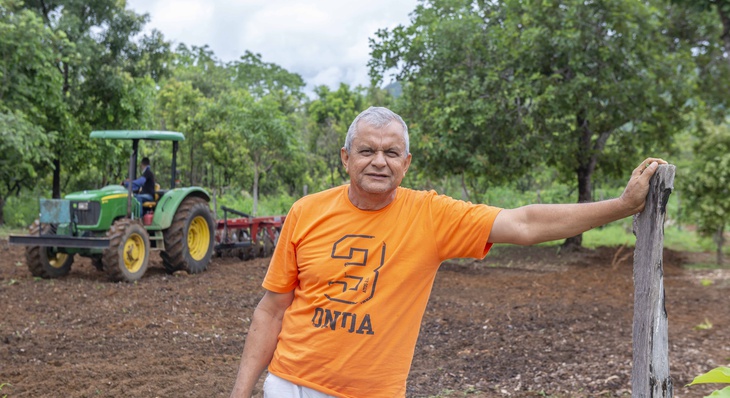 Chacareiro diz que o assessoramento tem sido muito importante para o cultivo em sua pequena área