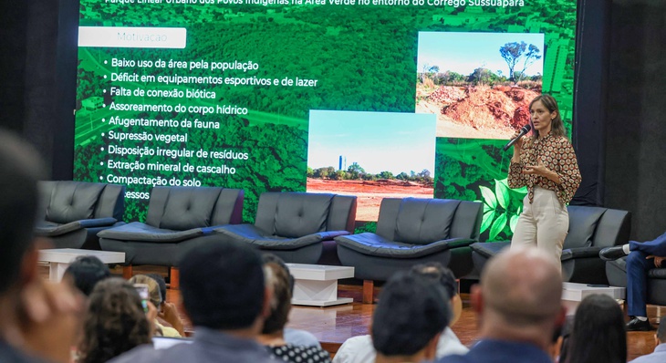 Presidente da FMA, Meire Carreira, apresenta projeto dos Parques Urbanos de Palmas