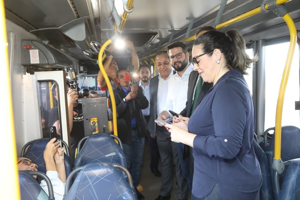 Prefeita Cinthia anunciou medida no último dia 2, durante coletiva à imprensa sobre o transporte coletivo em Palmas