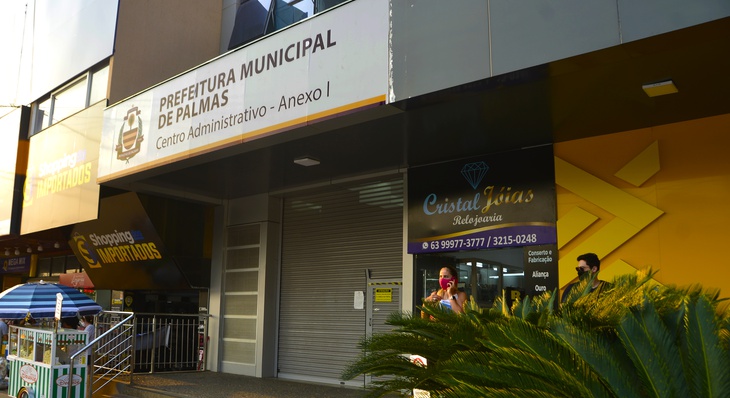Sede administrativa da Prefeitura de Palmas, na Avenida JK