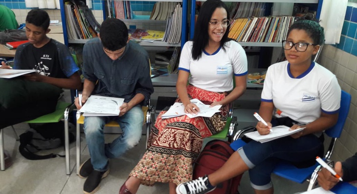 Sara Gabriela Alves, 14 anos, aluna do 9º período, assistiu atentamente o curso e diz acreditar na mudança que o curso pode trazer