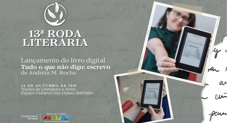Evento será mediado pela jornalista Ana Luiza Dias.