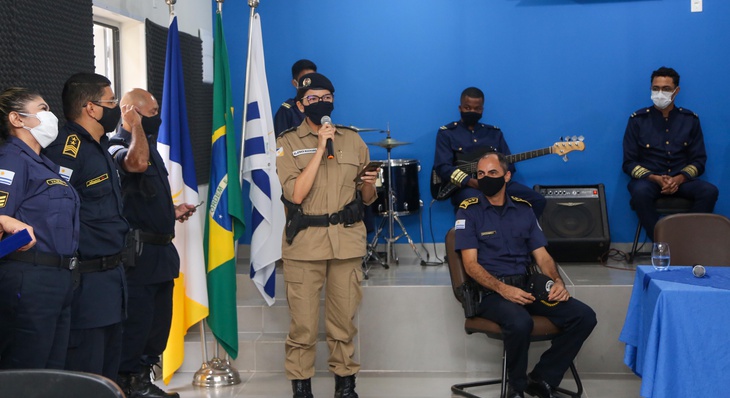 Nova secretária de Segurança e Mobilidade Urbana (Sesmu), coronel Alaídes Pereira, recepcionou a gestora municipal