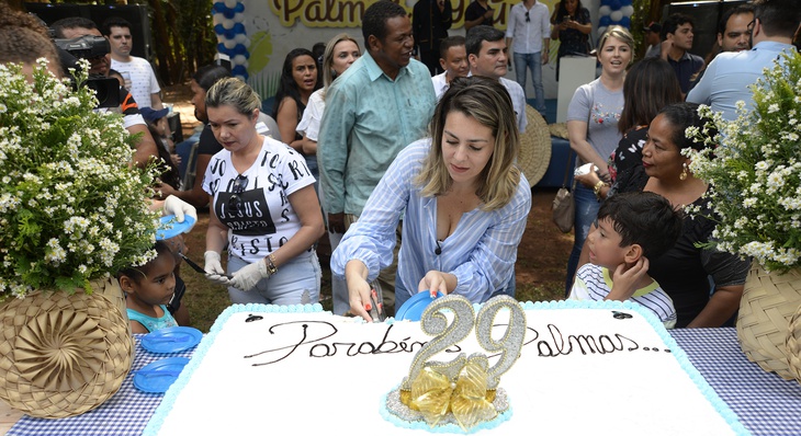 A exemplo de 2018, a comemoração pelo aniversário de Palmas contará também com bolo e parabéns 