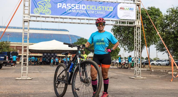 Empreendedora Ana Rodrigues Costa, destacou que bicicleta é uma opção de transportes para diminuir uso dos veículos nas vias