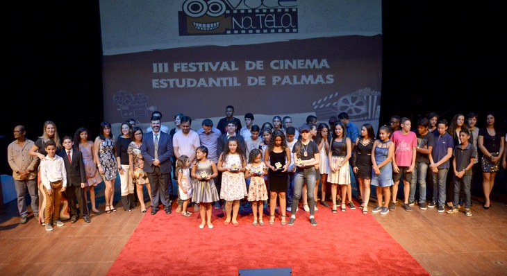 Estudantes premiados em 2018 na III edição do Você na Tela