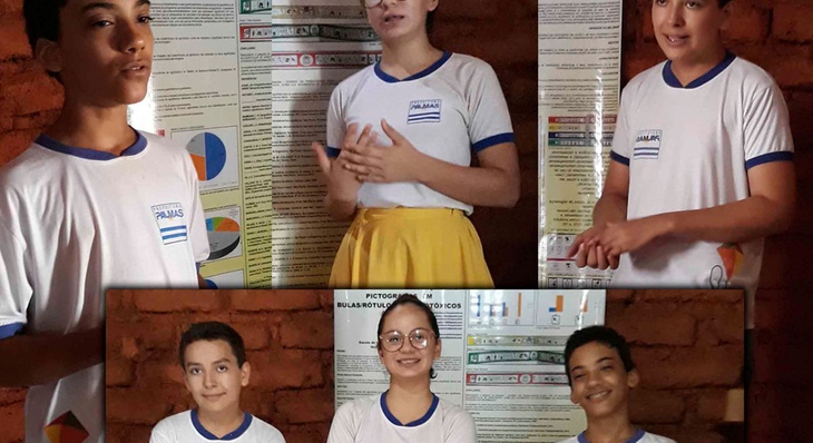 Os alunos Gustavo Alves, Samuel Cavalcante e Sophia Lira de Paula, embarca no próximo domingo, 15, para São Paulo