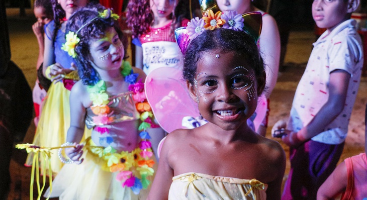 Na Praia das Arnos, espaço especial para as crianças no Carnaval de bloquinhos
