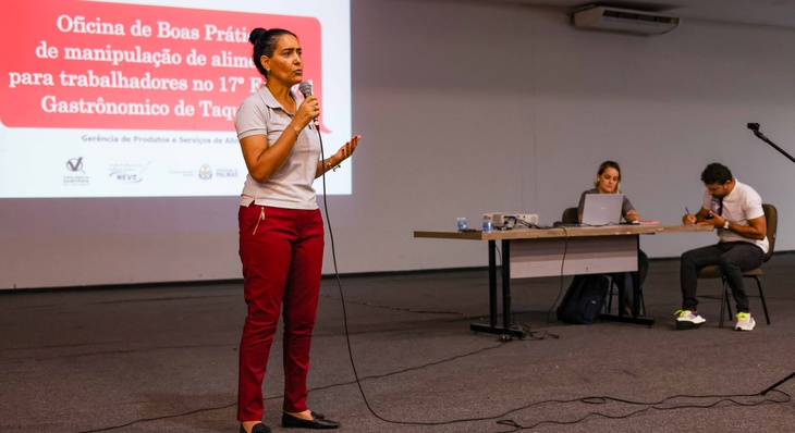 Inspetora da Vigilância Sanitária de Palmas (Visa), Silvana Teixeira, fala sobre os procedimentos que serão adotados no evento