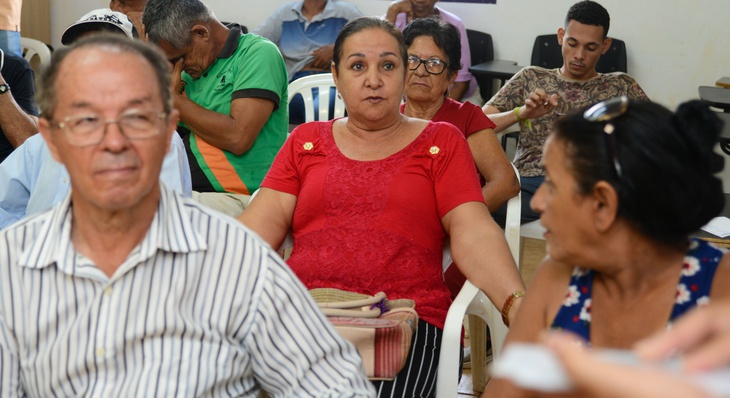 Após palestra, pensionista Maria da Conceição Pereira, se conscientizou e disse que não vai mais aceitar ser lesada 