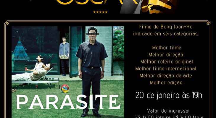 Com seis indicações ao Oscar, ‘Parasita’, do diretor sul-coreano, Joon-ho Bong, abrirá as sessões especiais nesta segunda-feira, 20